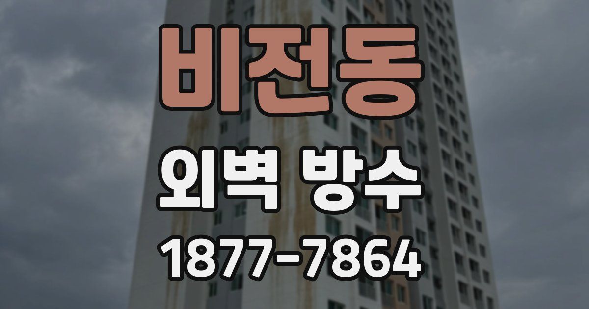 비전동 외벽 방수