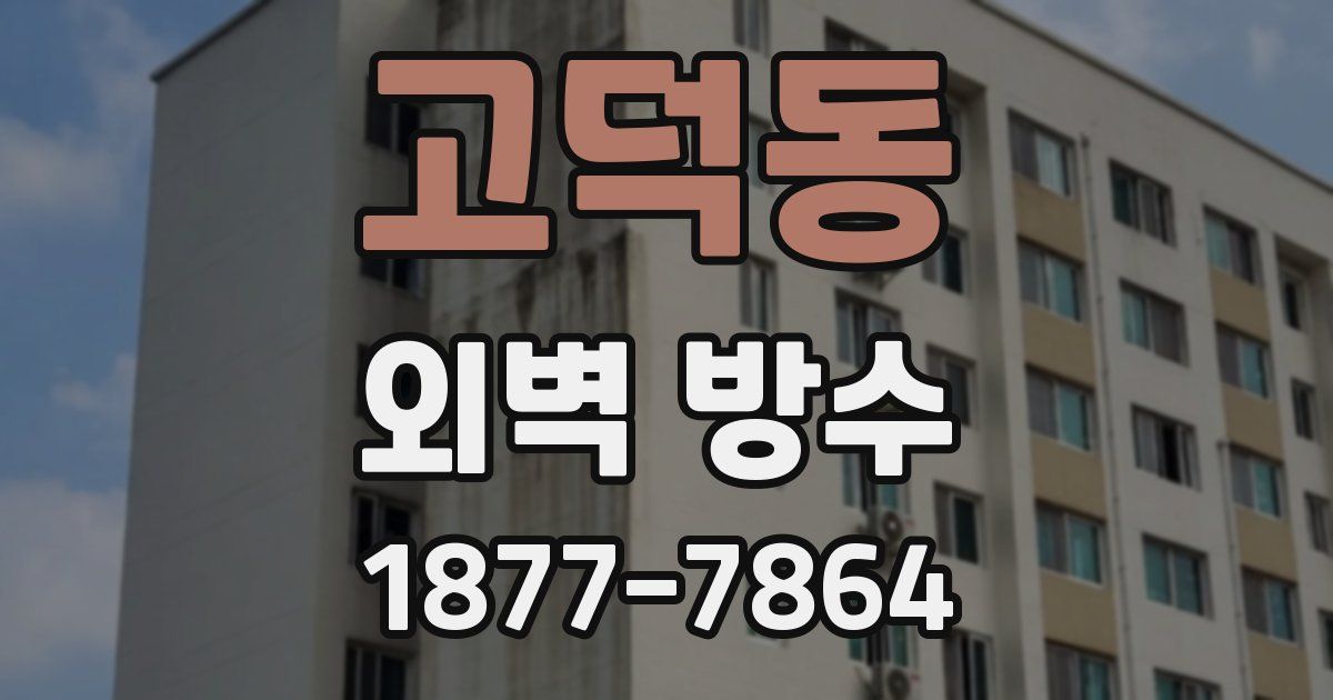 고덕동 외벽 방수
