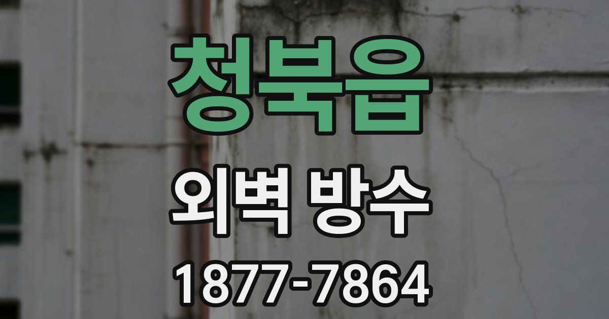 청북읍 외벽 방수
