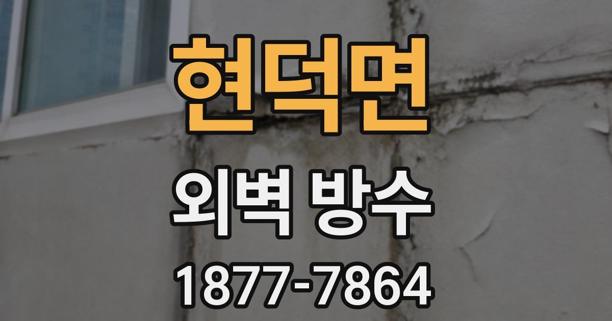 현덕면 외벽 방수