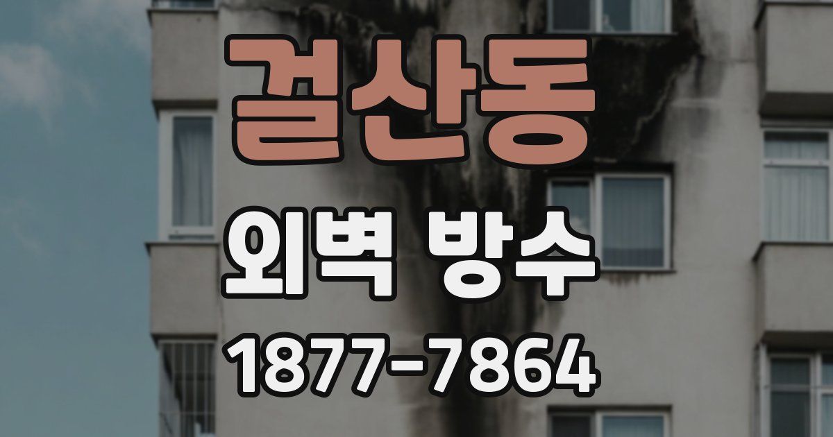 걸산동 외벽 방수