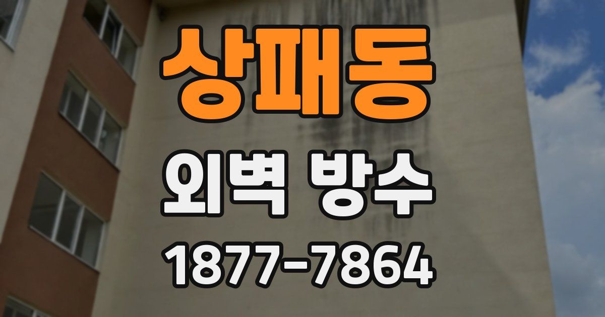 상패동 외벽 방수