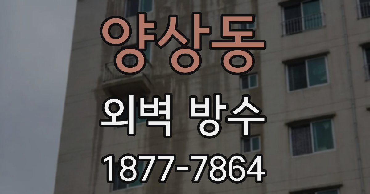 양상동 외벽 방수