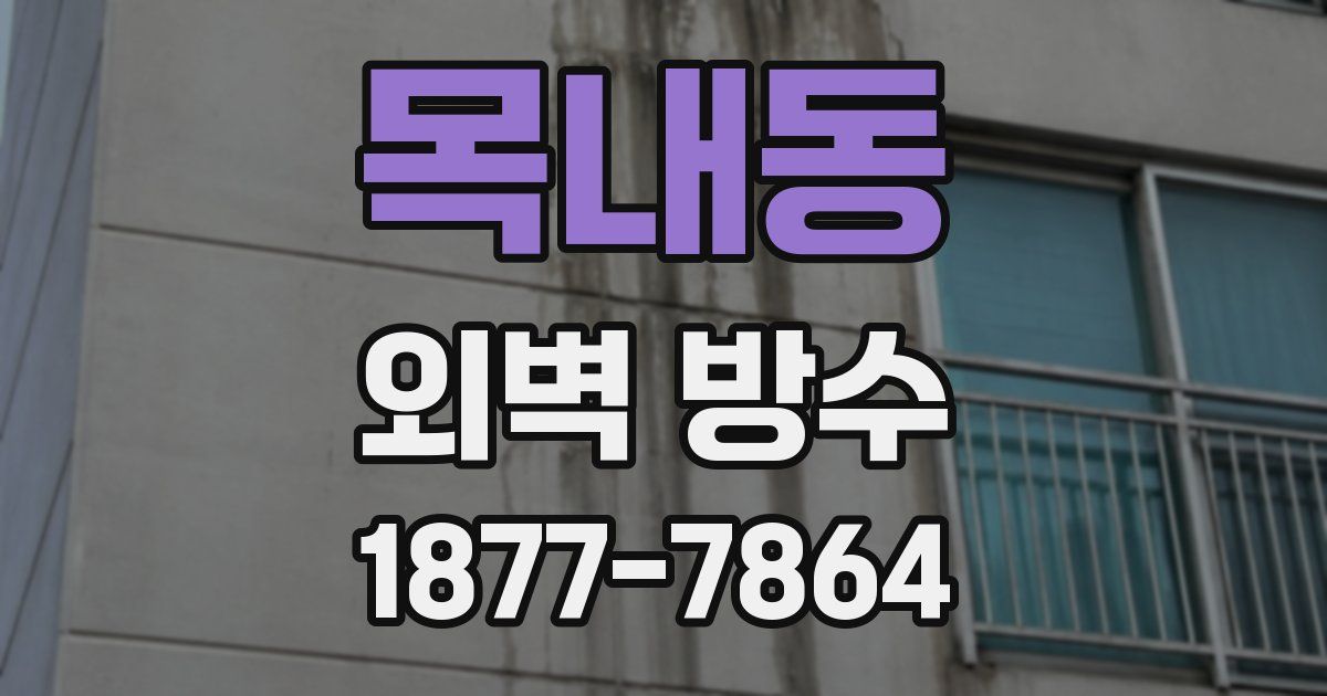 목내동 외벽 방수
