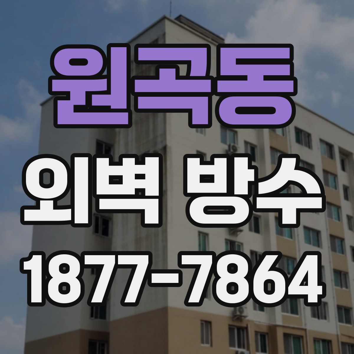 원곡동 외벽 방수