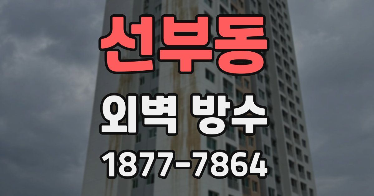 선부동 외벽 방수