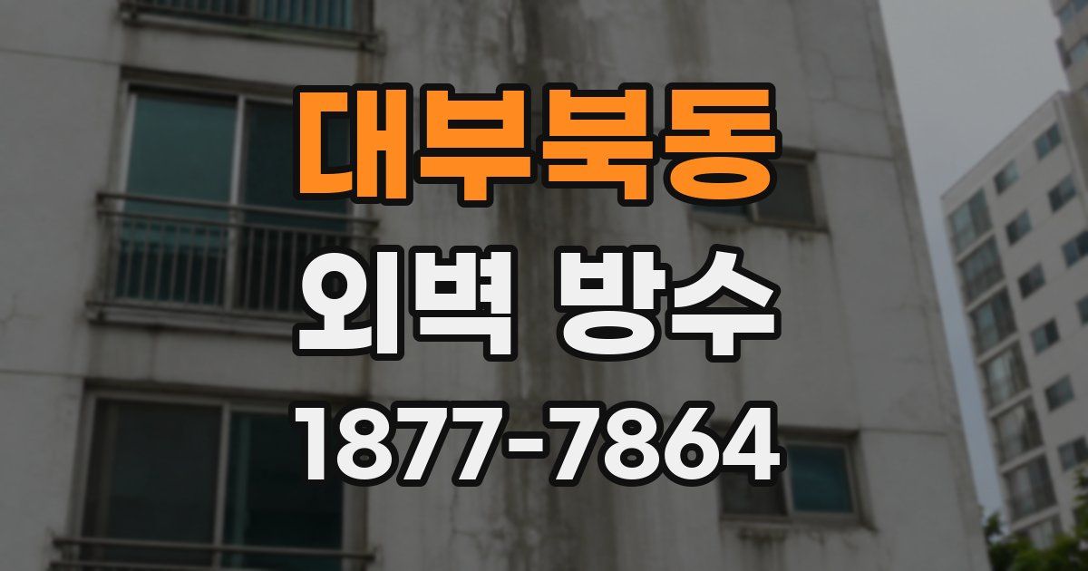 대부북동 외벽 방수