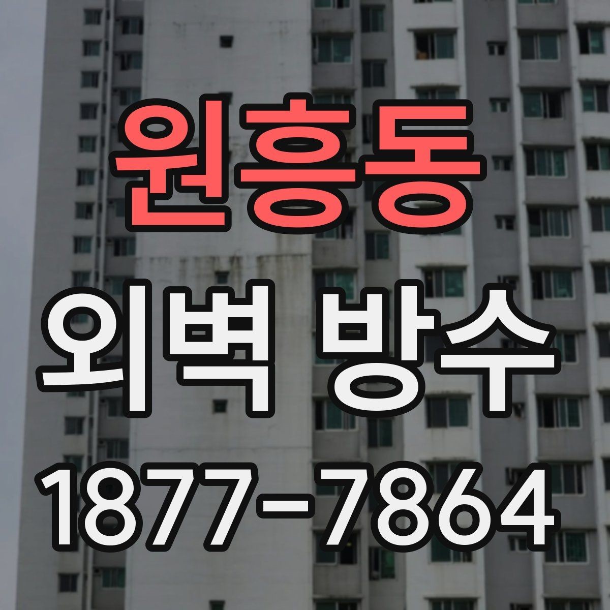 원흥동 외벽 방수 보수 자재 선택 시 주의할 점