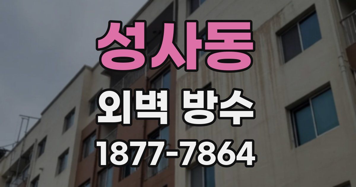 성사동 외벽 방수