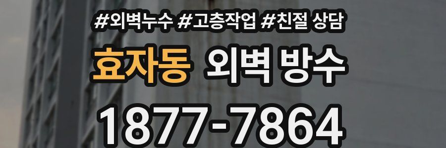 효자동 외벽 방수