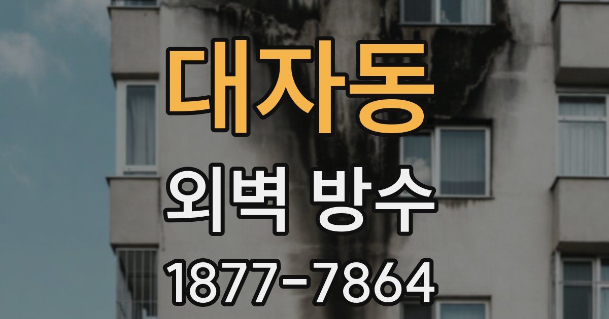 대자동 외벽 방수