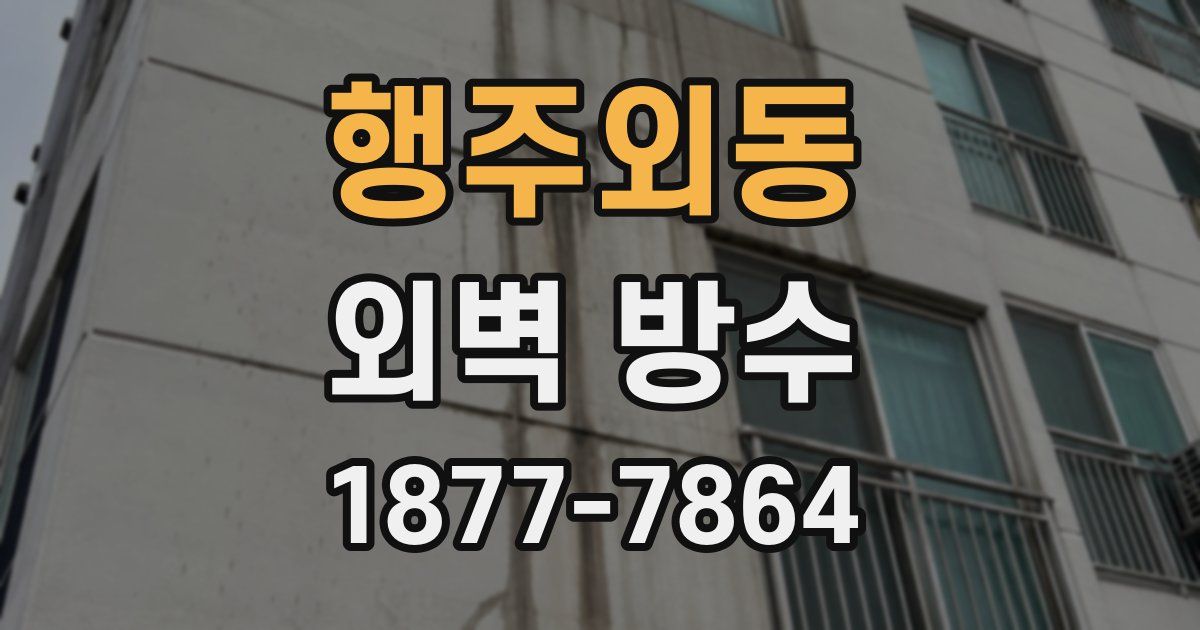 행주외동 외벽 방수