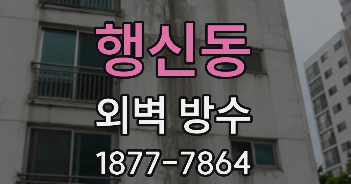 행신동 외벽 방수
