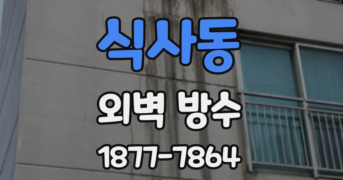 식사동 외벽 방수