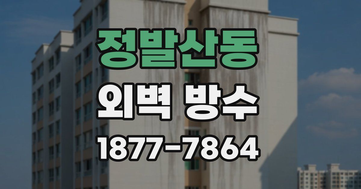 정발산동 외벽 방수