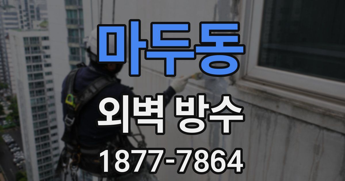 마두동 외벽 방수