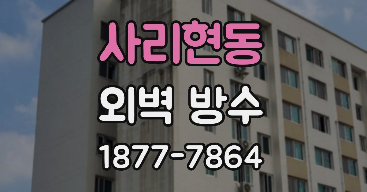 사리현동 외벽 방수