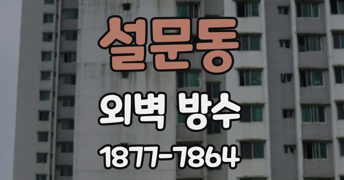 설문동 외벽 방수