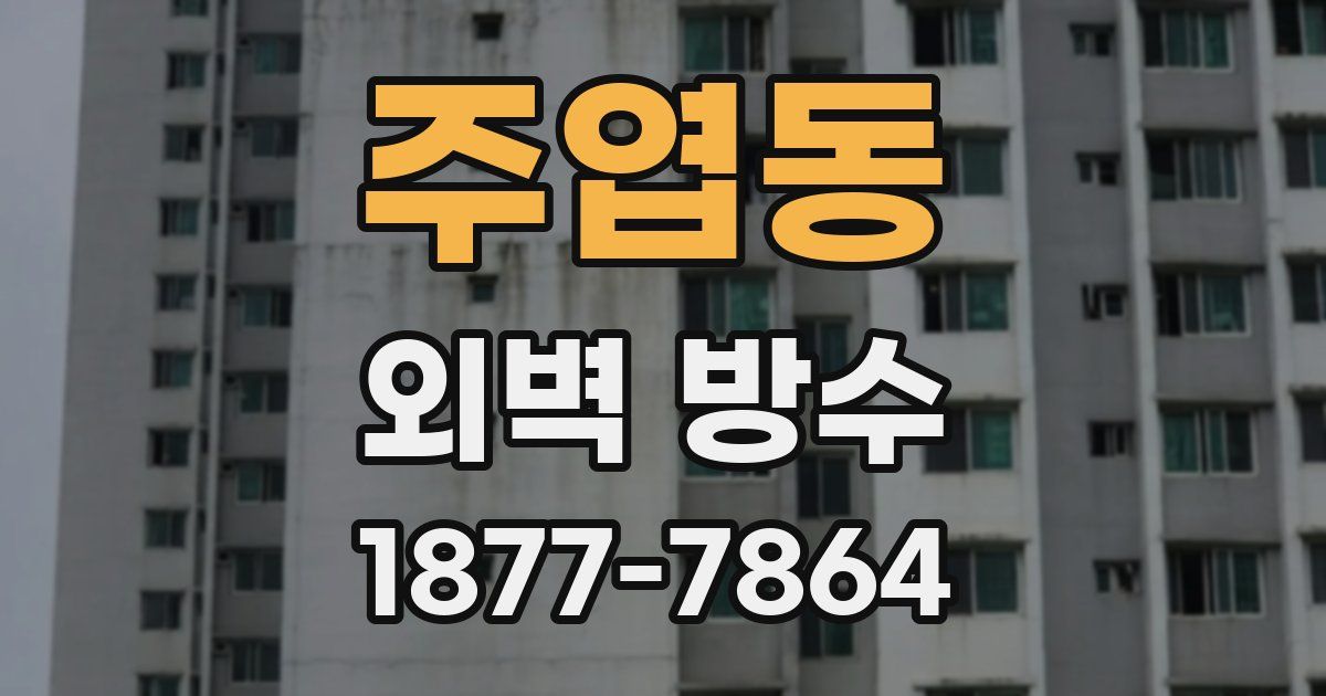 주엽동 외벽 방수