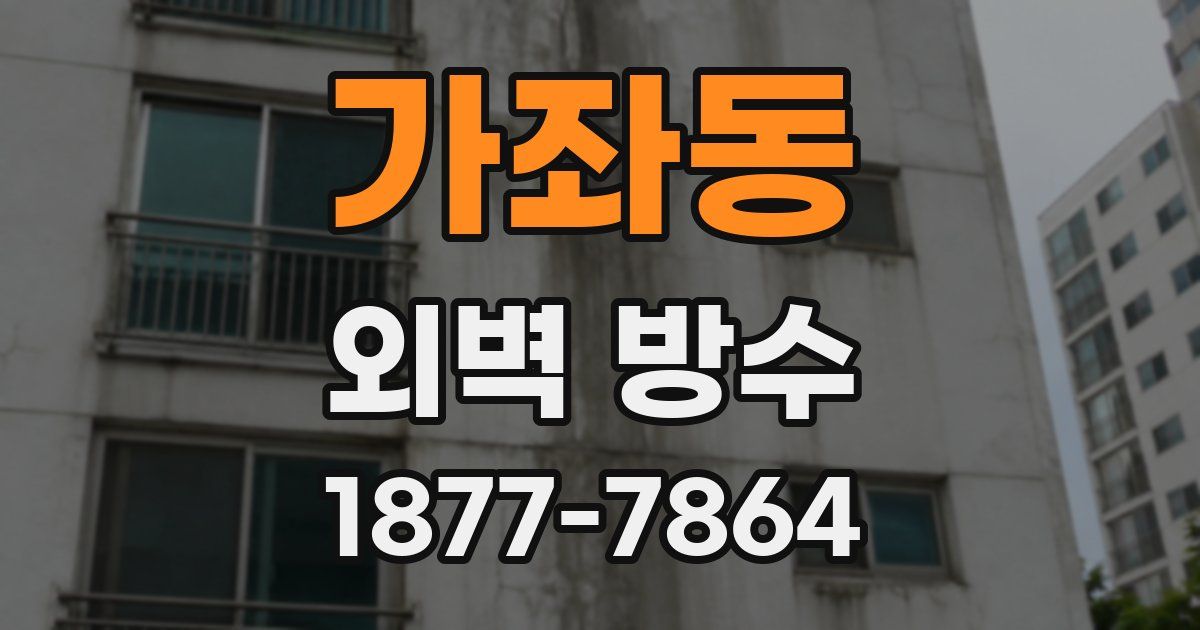 가좌동 외벽 방수