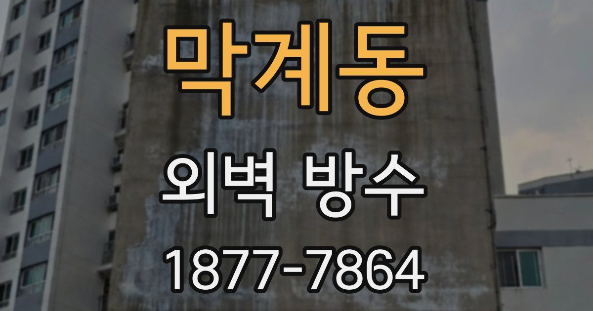막계동 외벽 방수