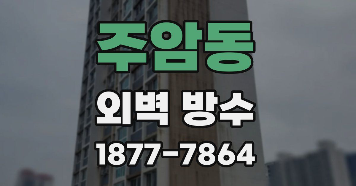 주암동 외벽 방수