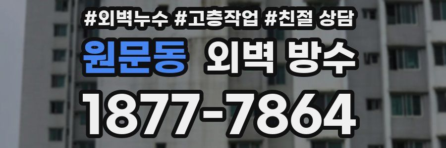 원문동 외벽 방수