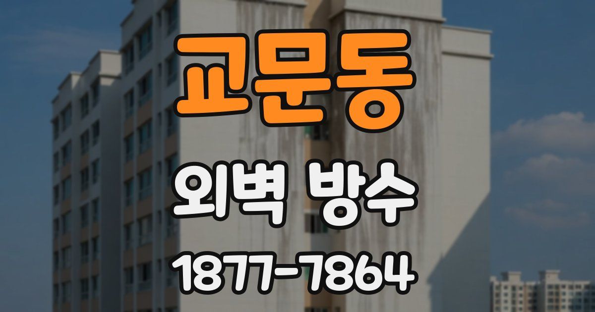 교문동 외벽 방수