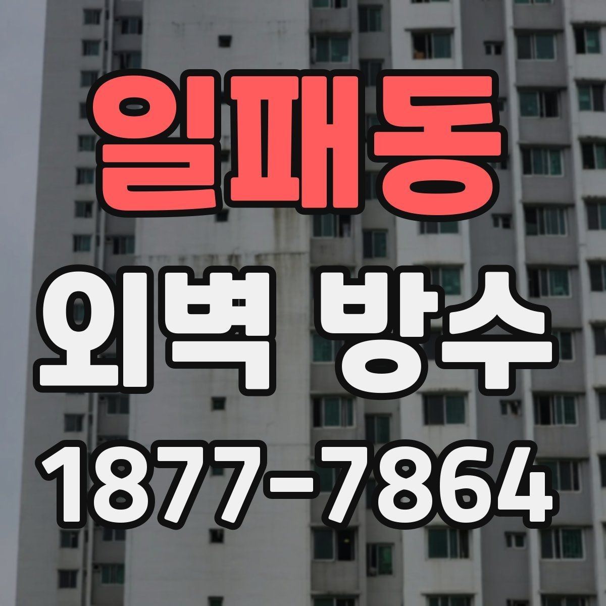 일패동 외벽 방수 시 하도와 상도 선택 요령