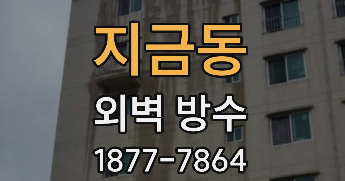 지금동 외벽 방수