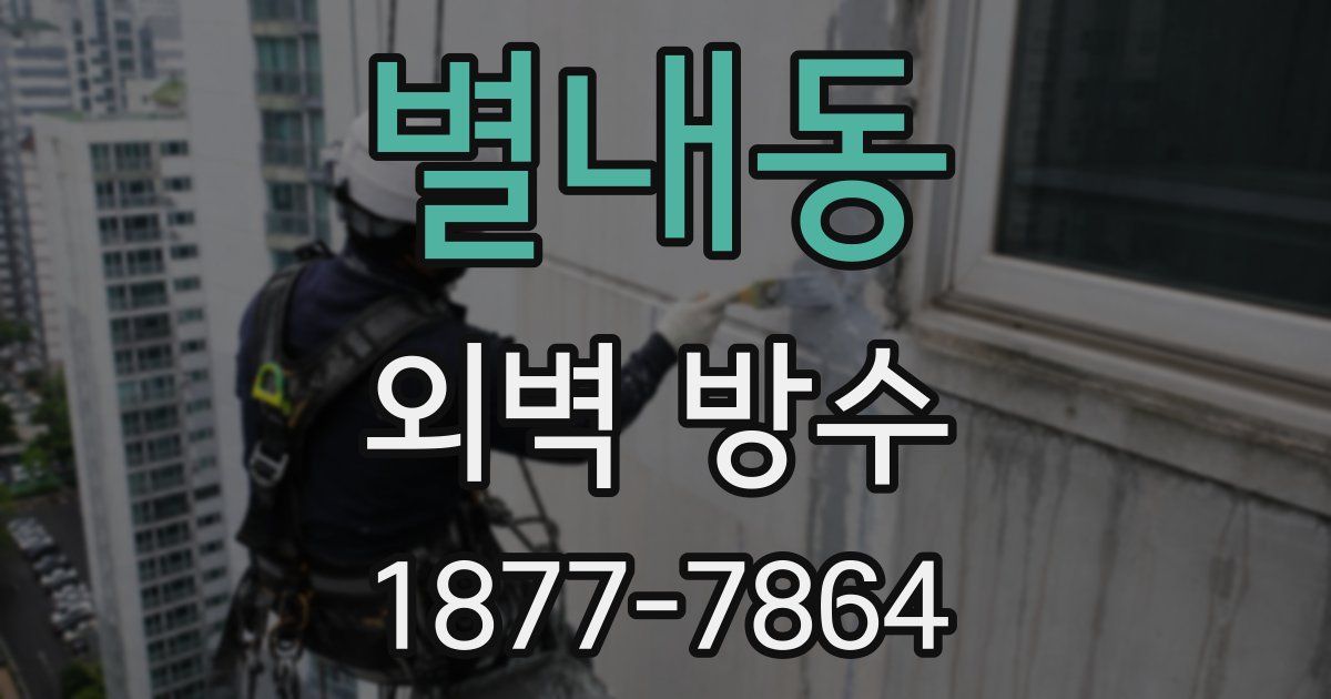 별내동 외벽 방수