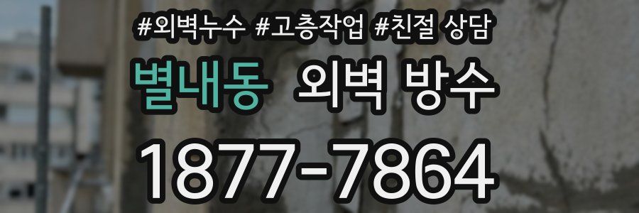 별내동 외벽 방수