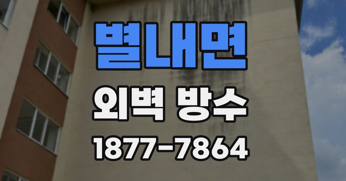 별내면 외벽 방수