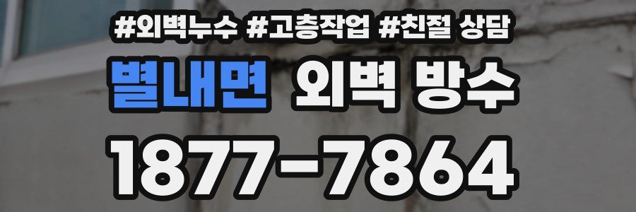 별내면 외벽 방수