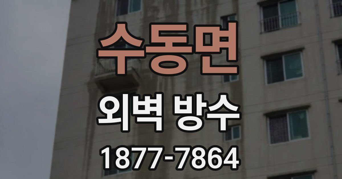 수동면 외벽 방수