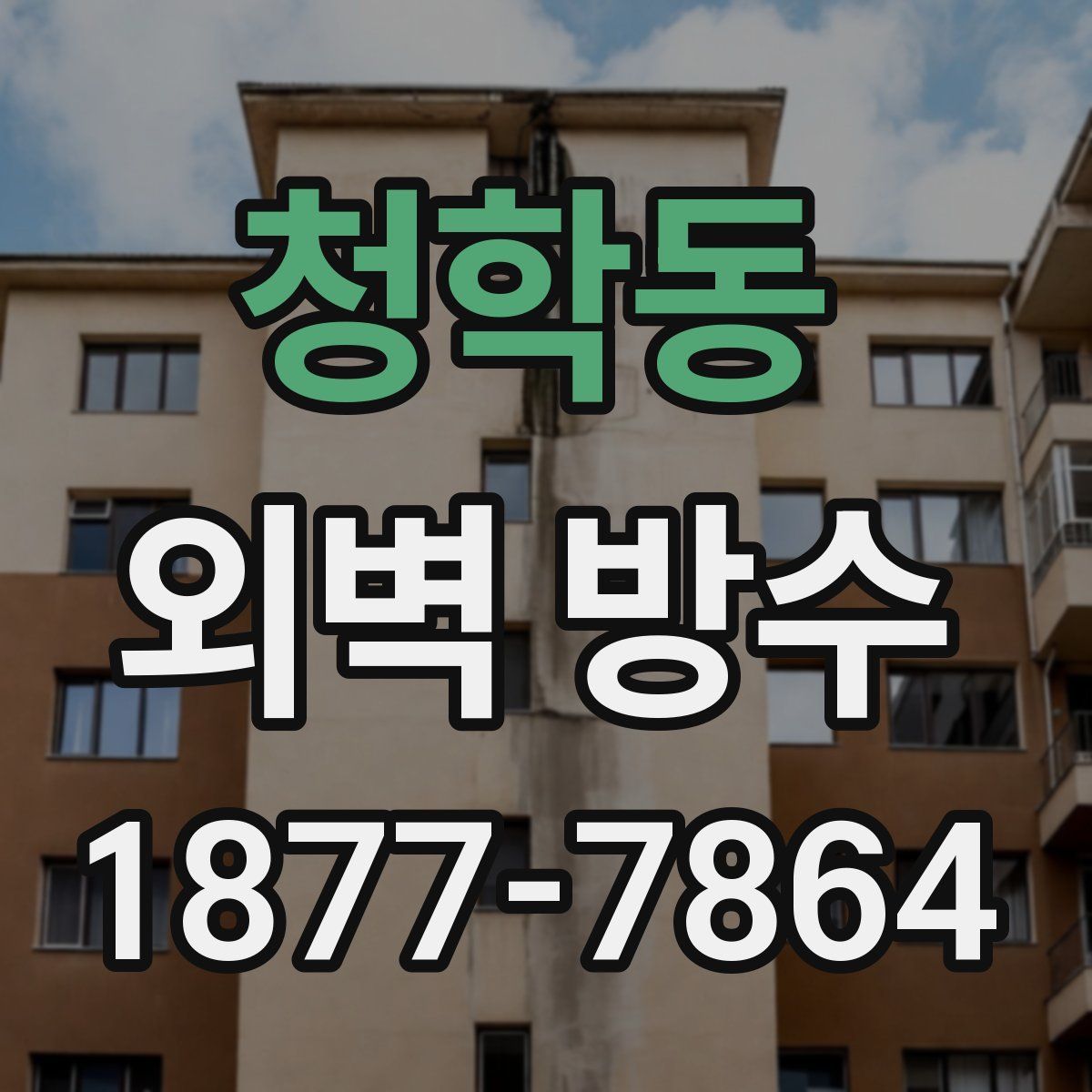 청학동 외벽 방수