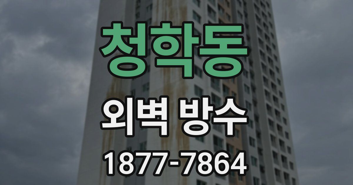 청학동 외벽 방수