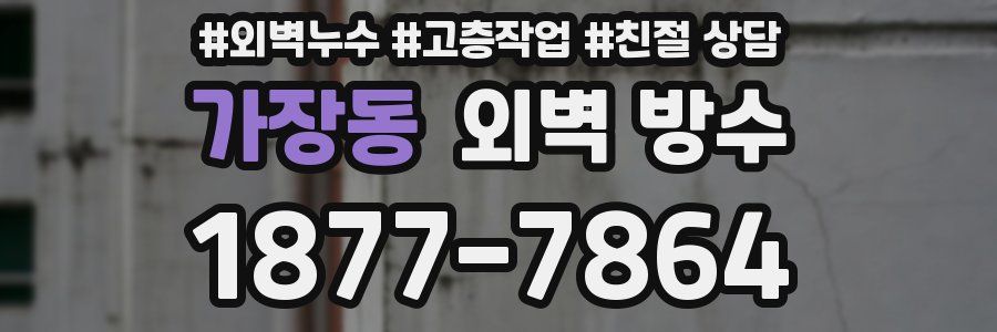 가장동 외벽 방수