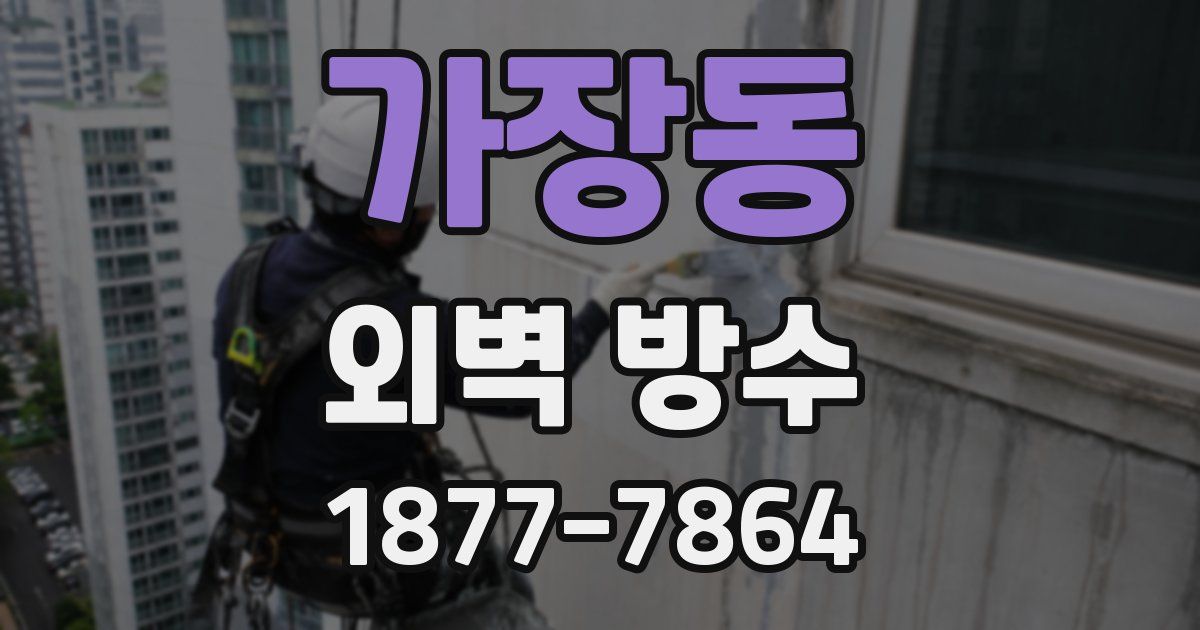 가장동 외벽 방수