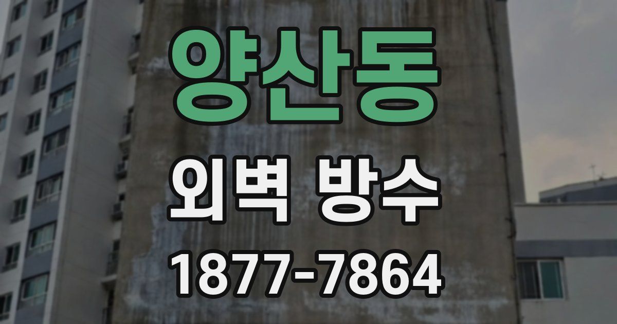 양산동 외벽 방수