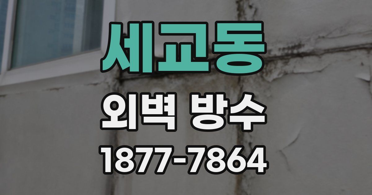 세교동 외벽 방수