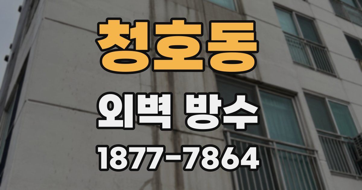 청호동 외벽 방수