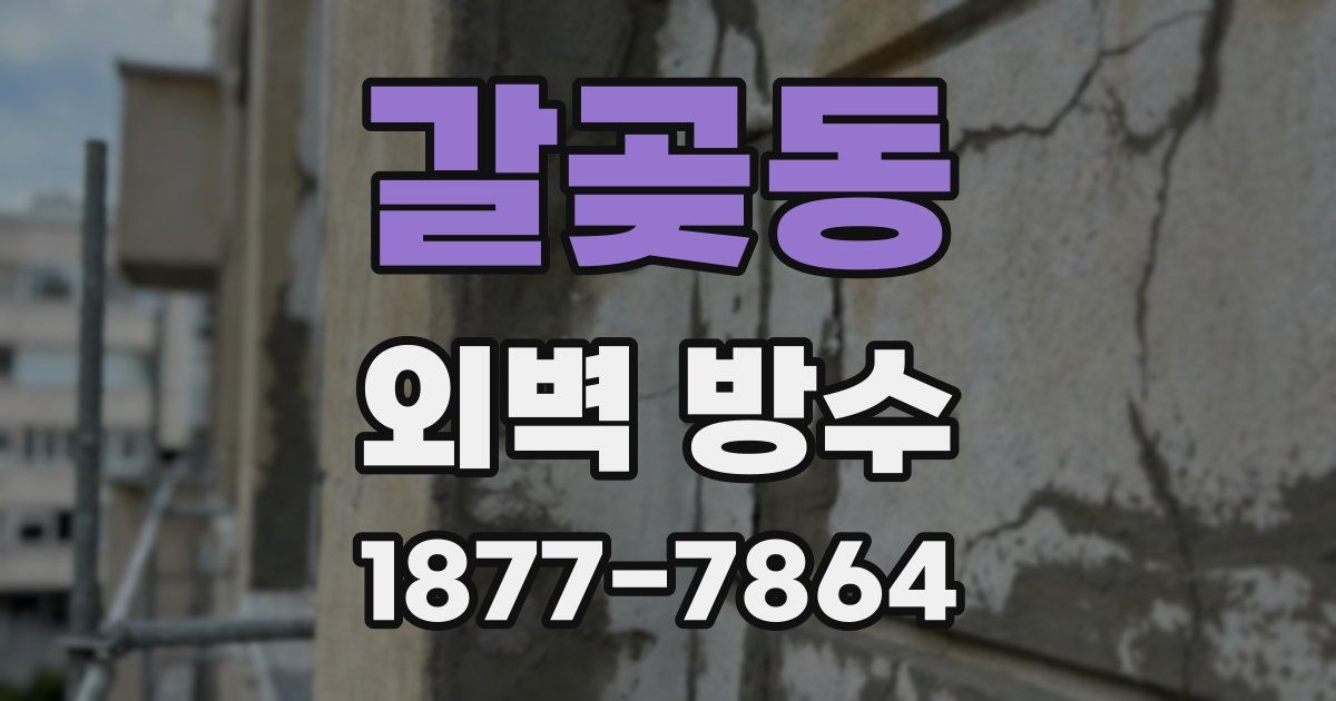 갈곶동 외벽 방수