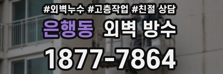 은행동 외벽 방수