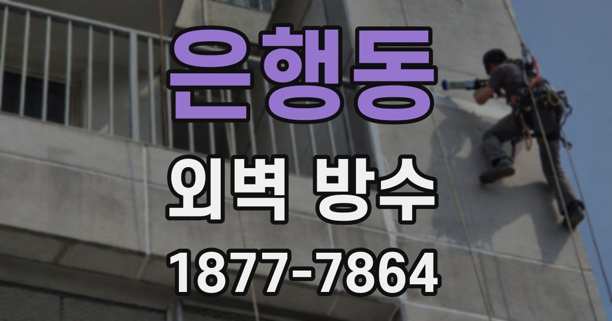 은행동 외벽 방수