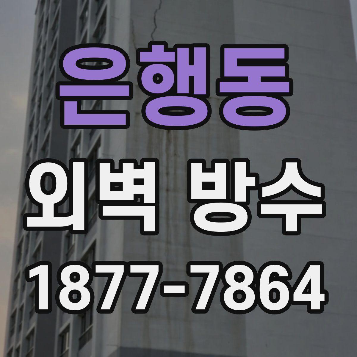 은행동 외벽 방수