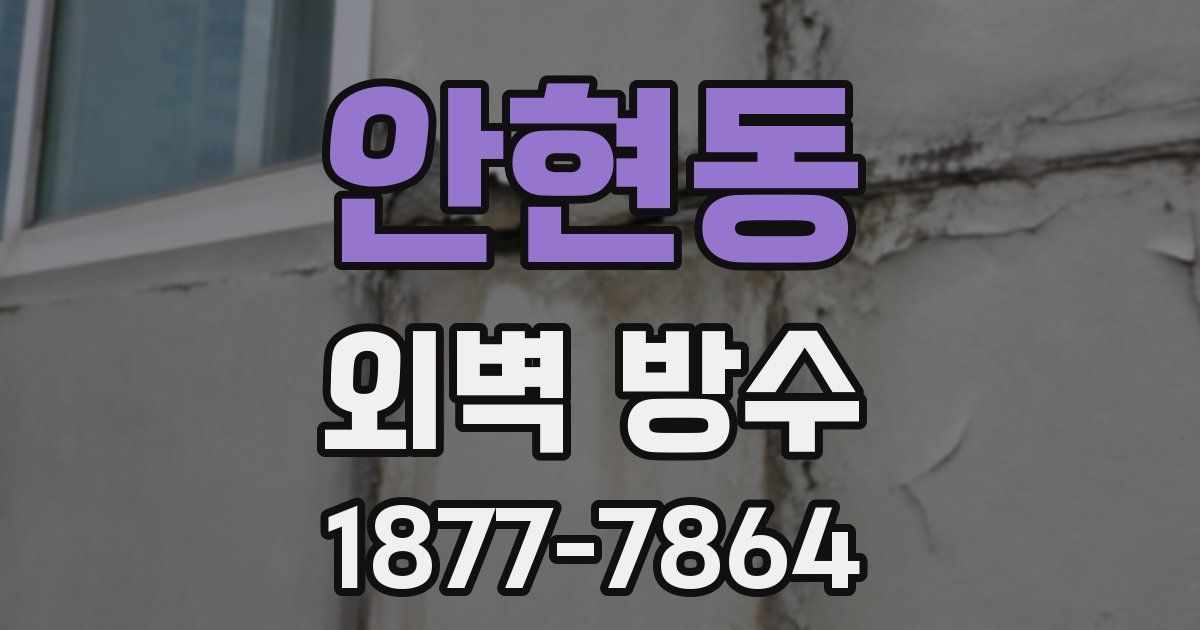 안현동 외벽 방수