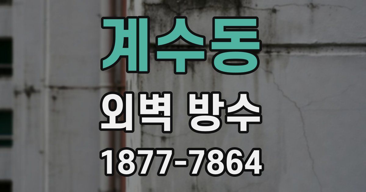 계수동 외벽 방수