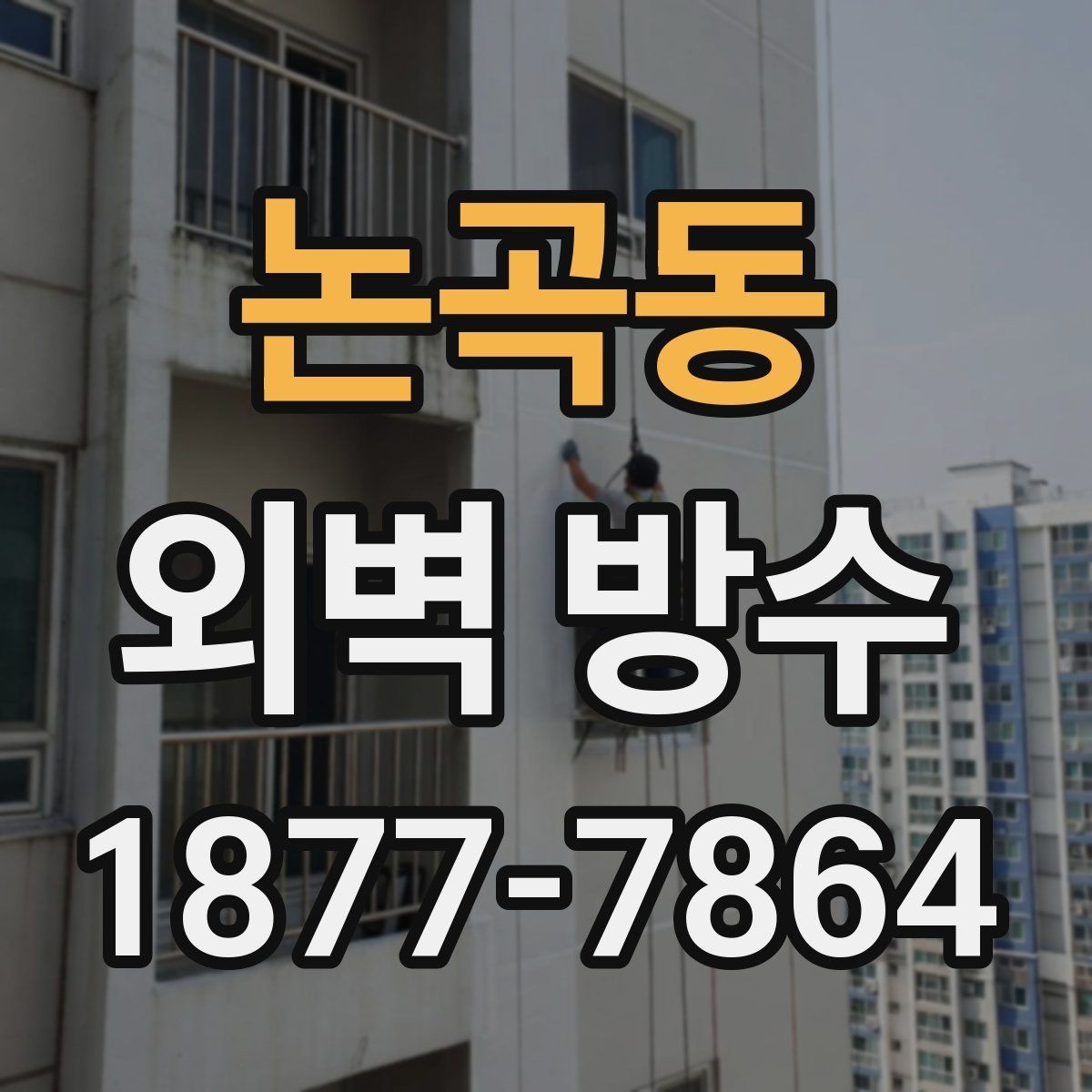 논곡동 외벽 방수 공사 후 청소와 마감 정리까지