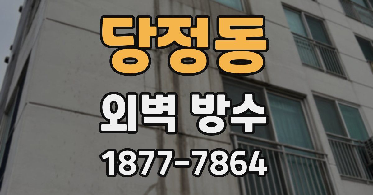 당정동 외벽 방수